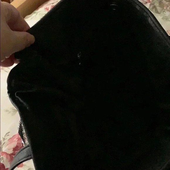 Candies Black and Silver Strip ladies Tote - Picture 4 of 4